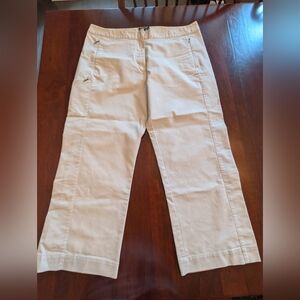 Women’s Adidas Golf Novelty Stretch Crop Capri Pants Size 12, khaki